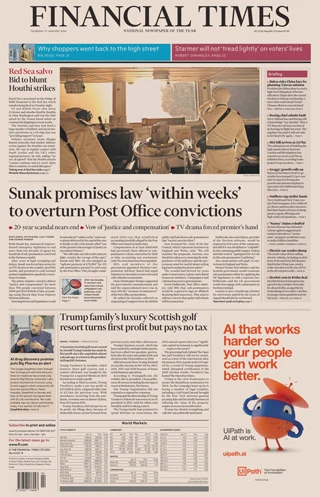 Financial Times UK - 11 January 2024