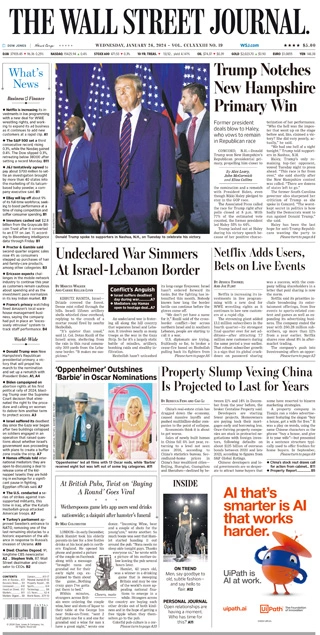 The Wall Street Journal - January 24, 2024