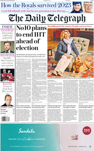 The Daily Telegraph - 27 December 2023