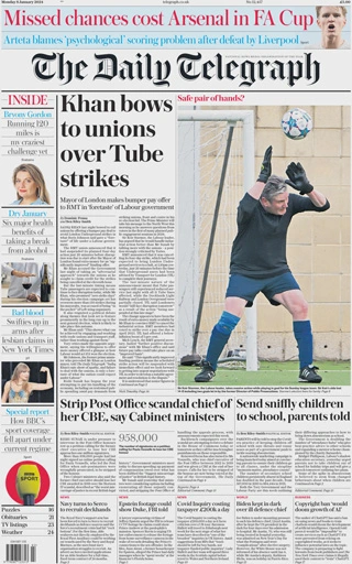 The Daily Telegraph - 8 January 2024