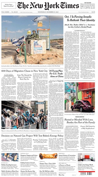 The New York Times - 27 December 2023