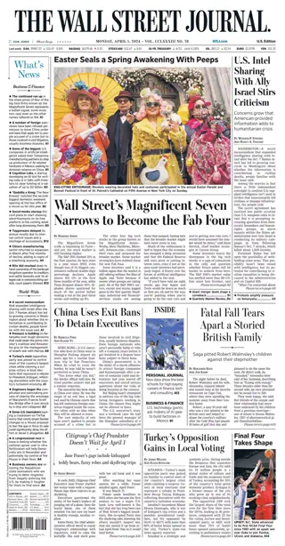 The Wall Street Journal - April 1, 2024